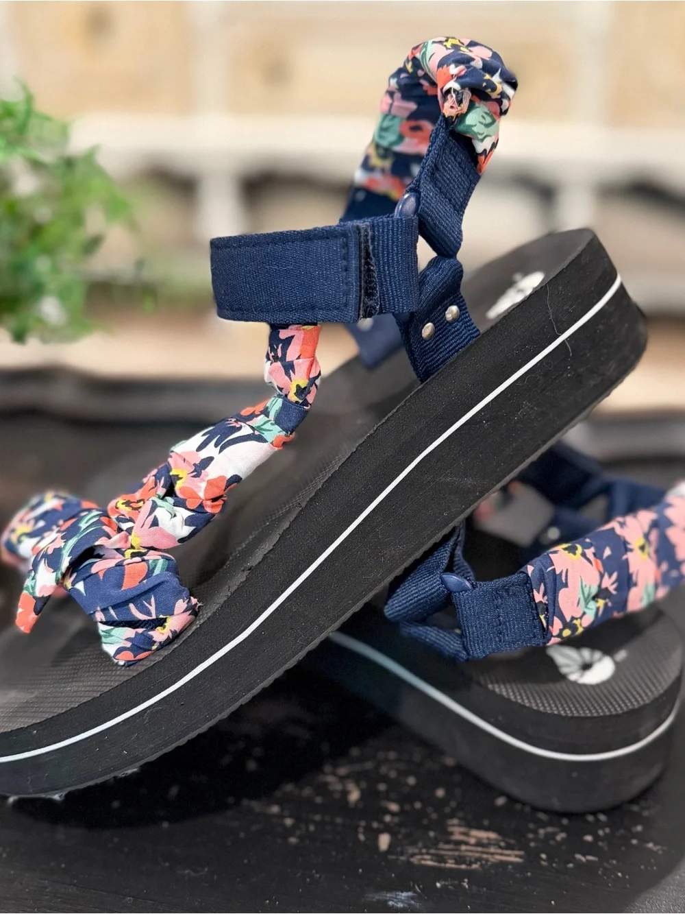 Joules platform sandals