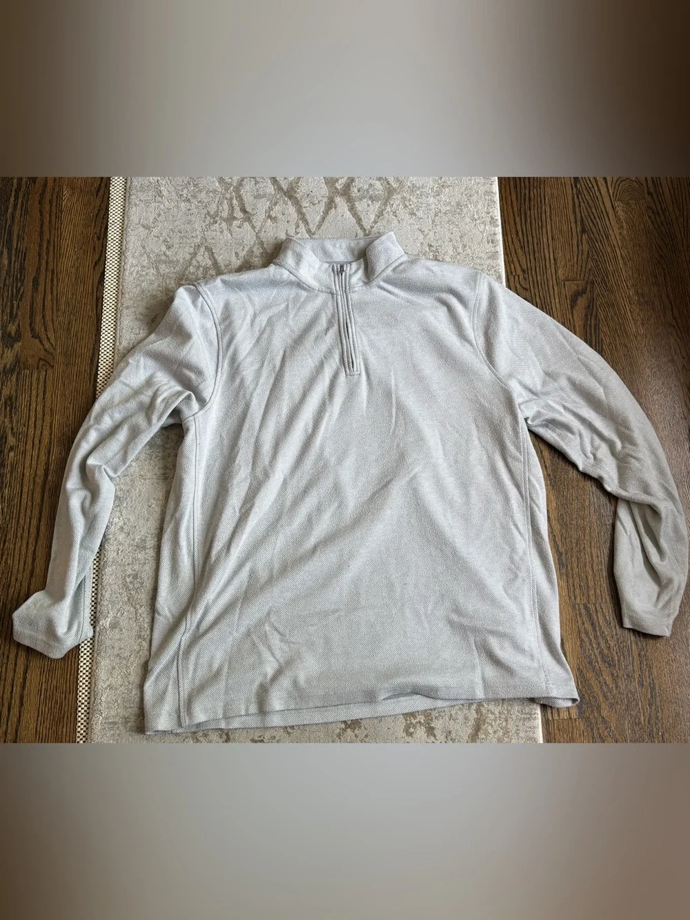 J. Crew Light Gray Half-Zip Fleece Pullover