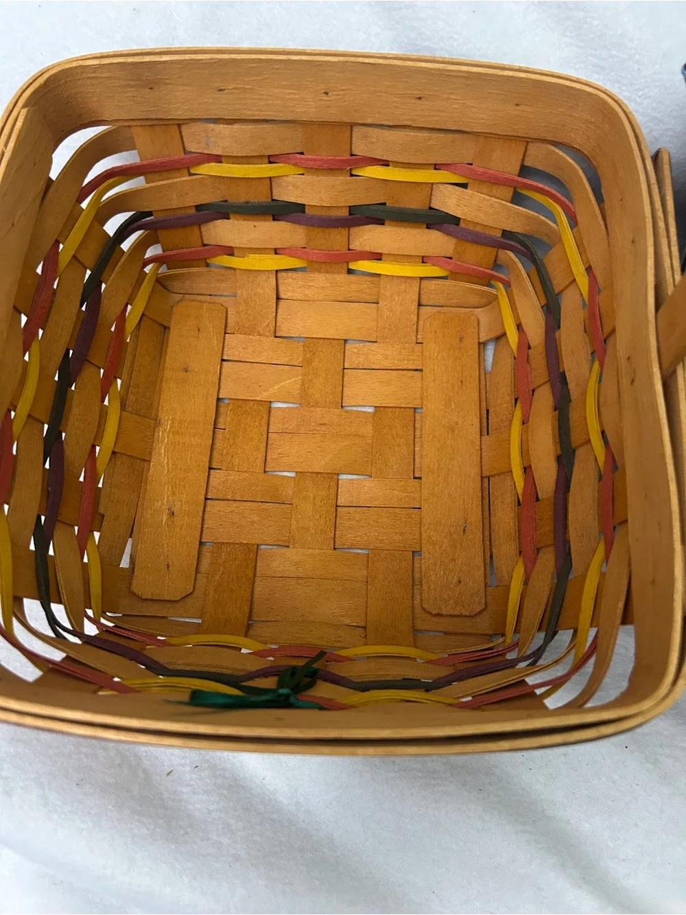 Longaberger basket colorful