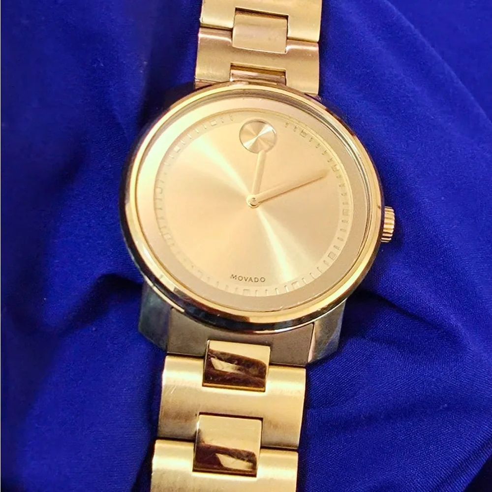 Movado bold gold