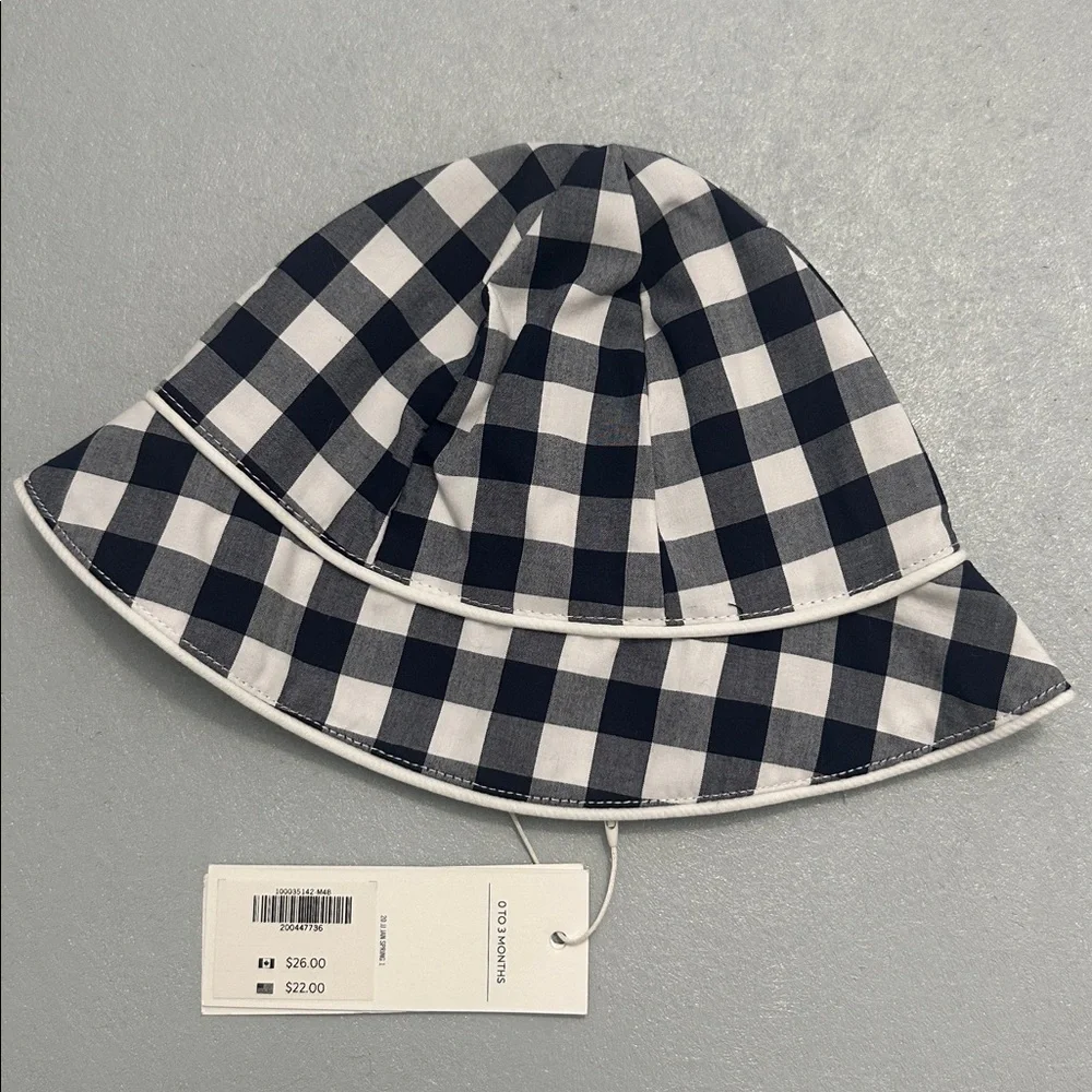 Janie and Jack Gingham Check Bucket Hat – NWT‎