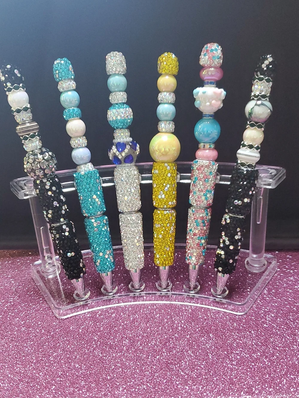 Sparkling Beaded Crystal Pens - Multicolor Set ACCEPTING REASONABLE OFFER 14.00