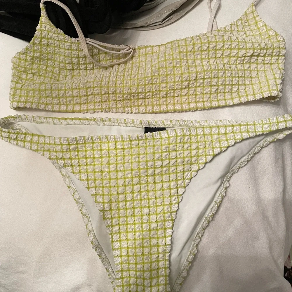 triangl swimwear textured gingham