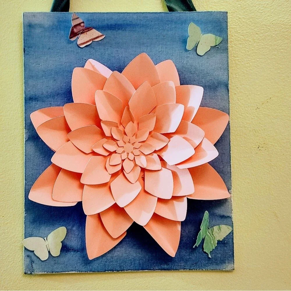 Hand Crafted handmade dahlia