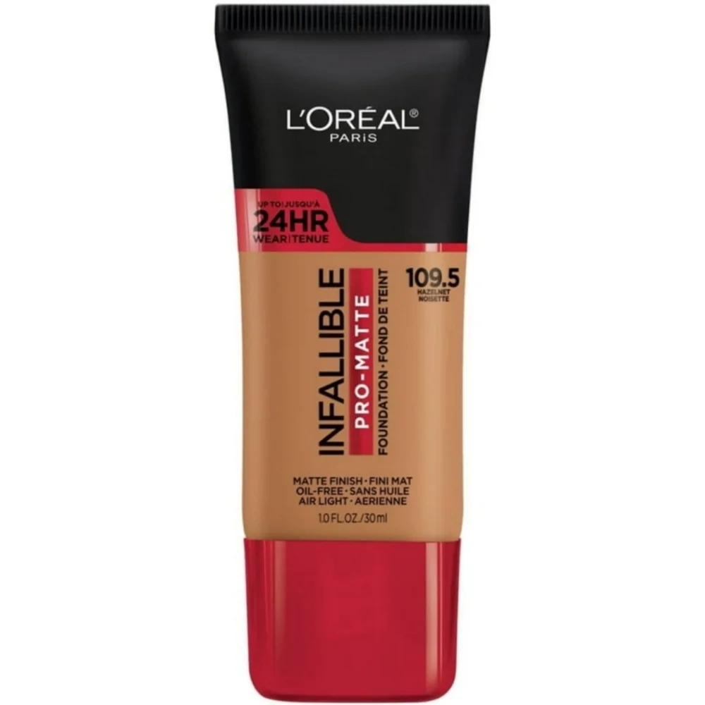 5 x L'Oreal Paris Infallible Pro Matte Foundation 109.5 Hazelnut