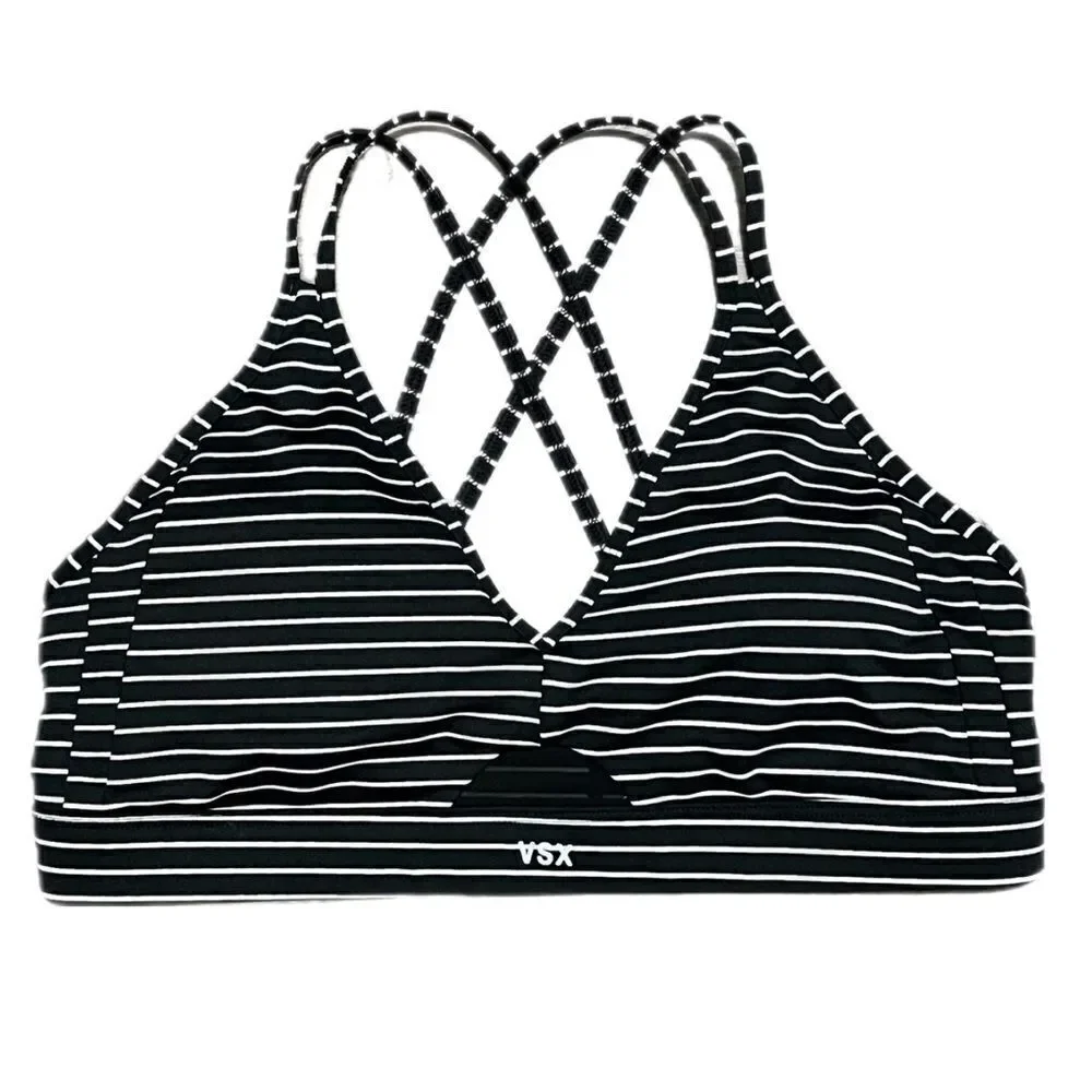 Victorias Secret Vsx Strappy back padded with removable padding sport bra L