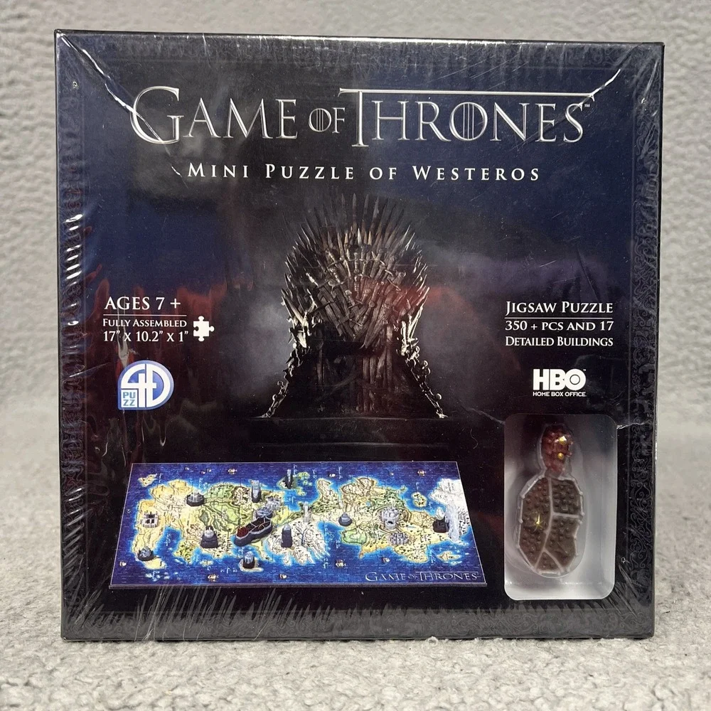 NIB 4D Cityscape Game of Thrones: Mini Puzzle of Westeros Jigsaw‎ Puzzle Sealed