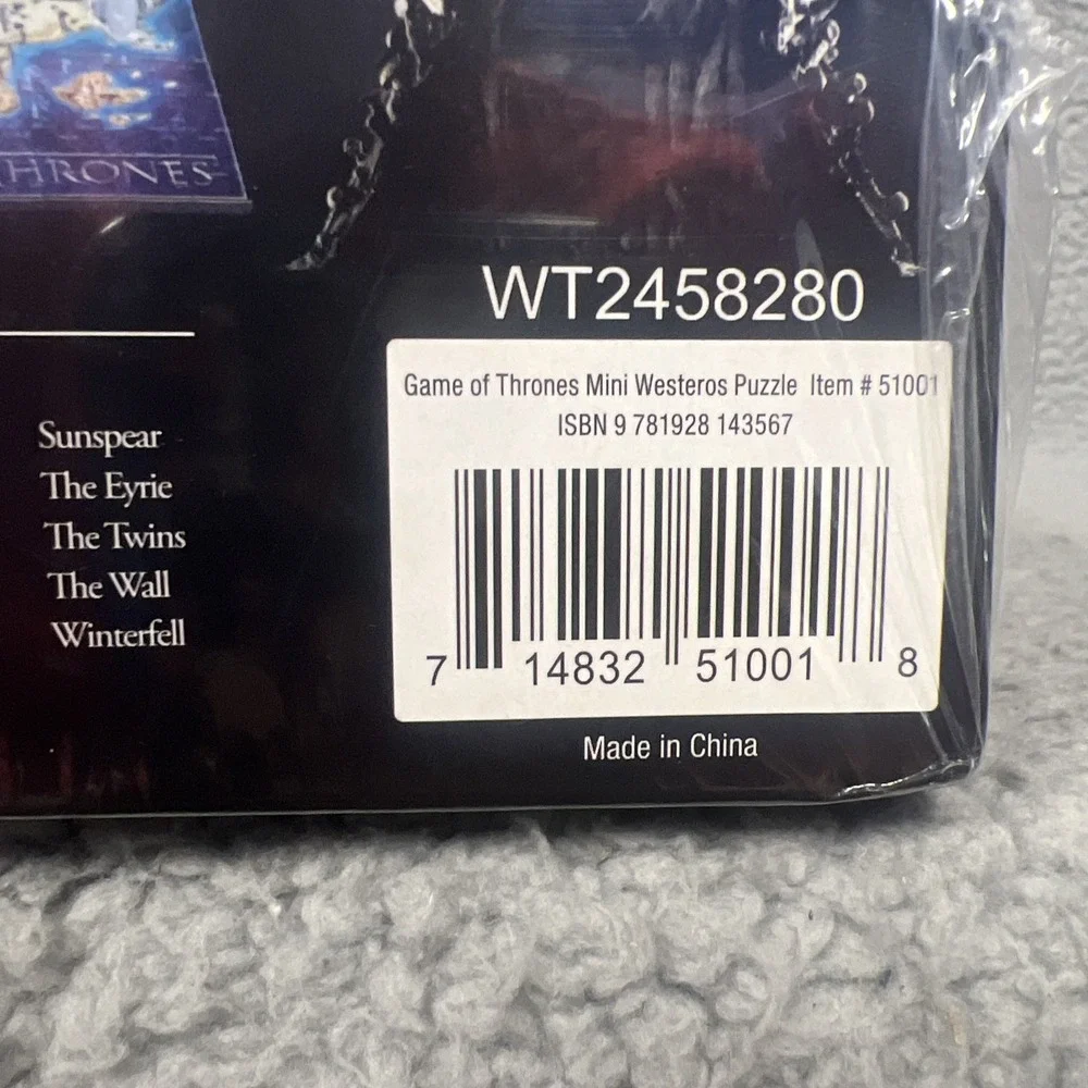 NIB 4D Cityscape Game of Thrones: Mini Puzzle of Westeros Jigsaw‎ Puzzle Sealed
