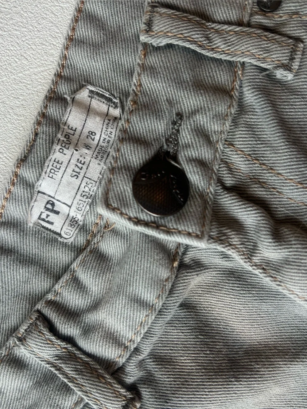 Free People gray denim