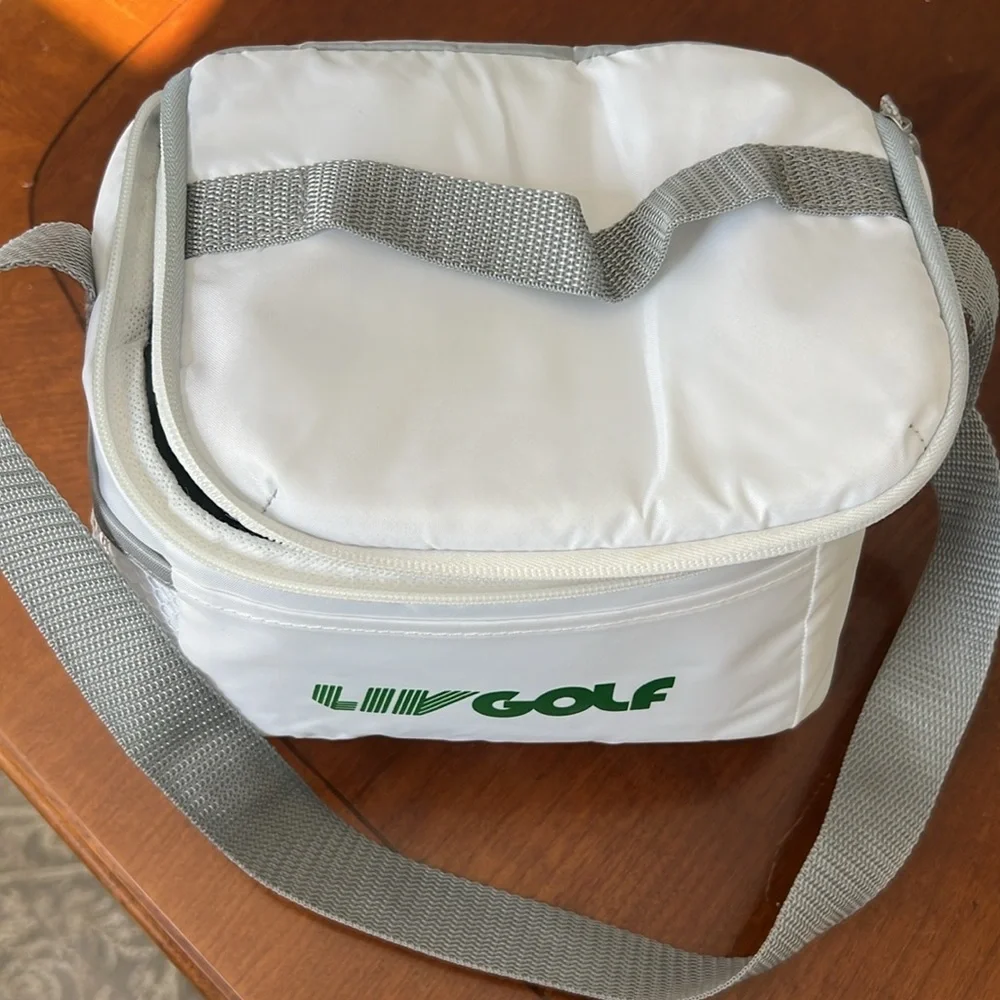 NEW LIV Golf Insulated Cooler Bag Zip Closure w/Shoulder Strap