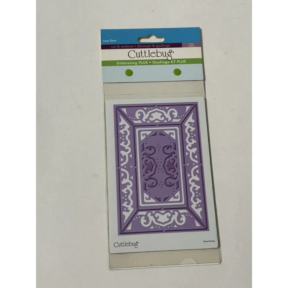 Cuttlebug LACE DOOR‎ Embossing PLUS Folder Cut & Emboss Card + Reindeer Folder