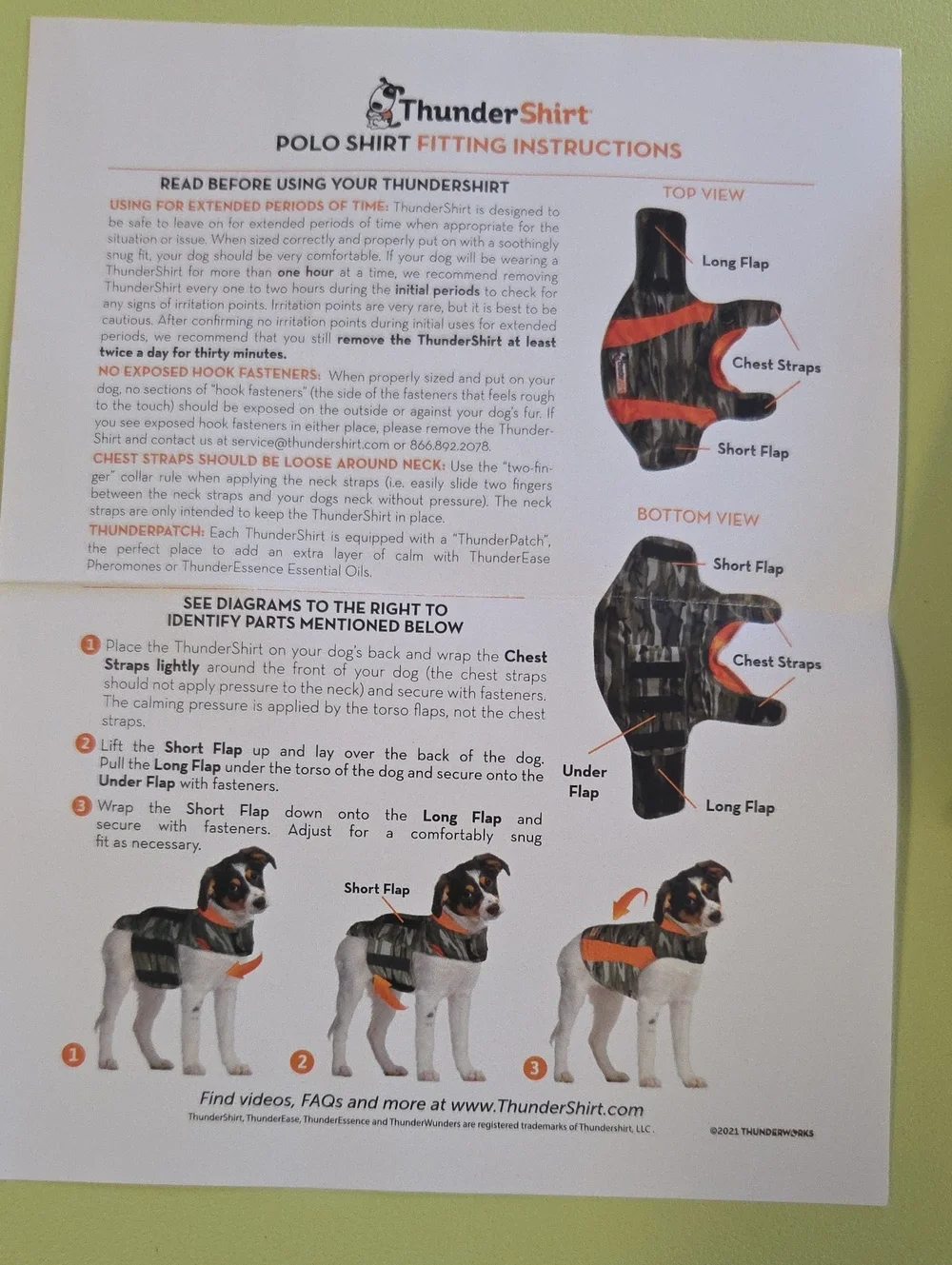 Thundershirt calming wrap