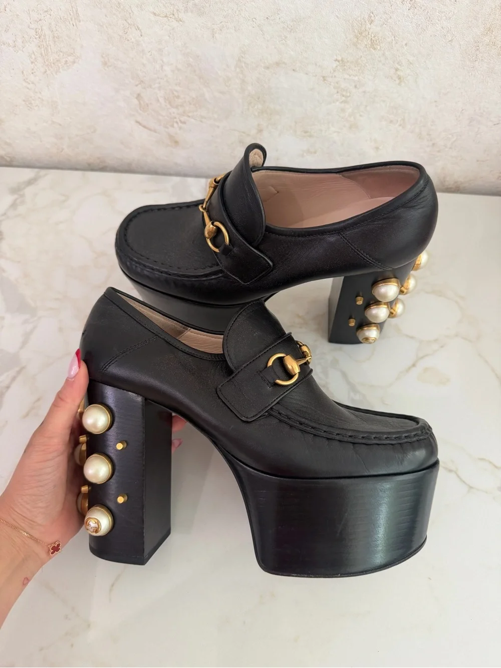 Gucci loafers studs