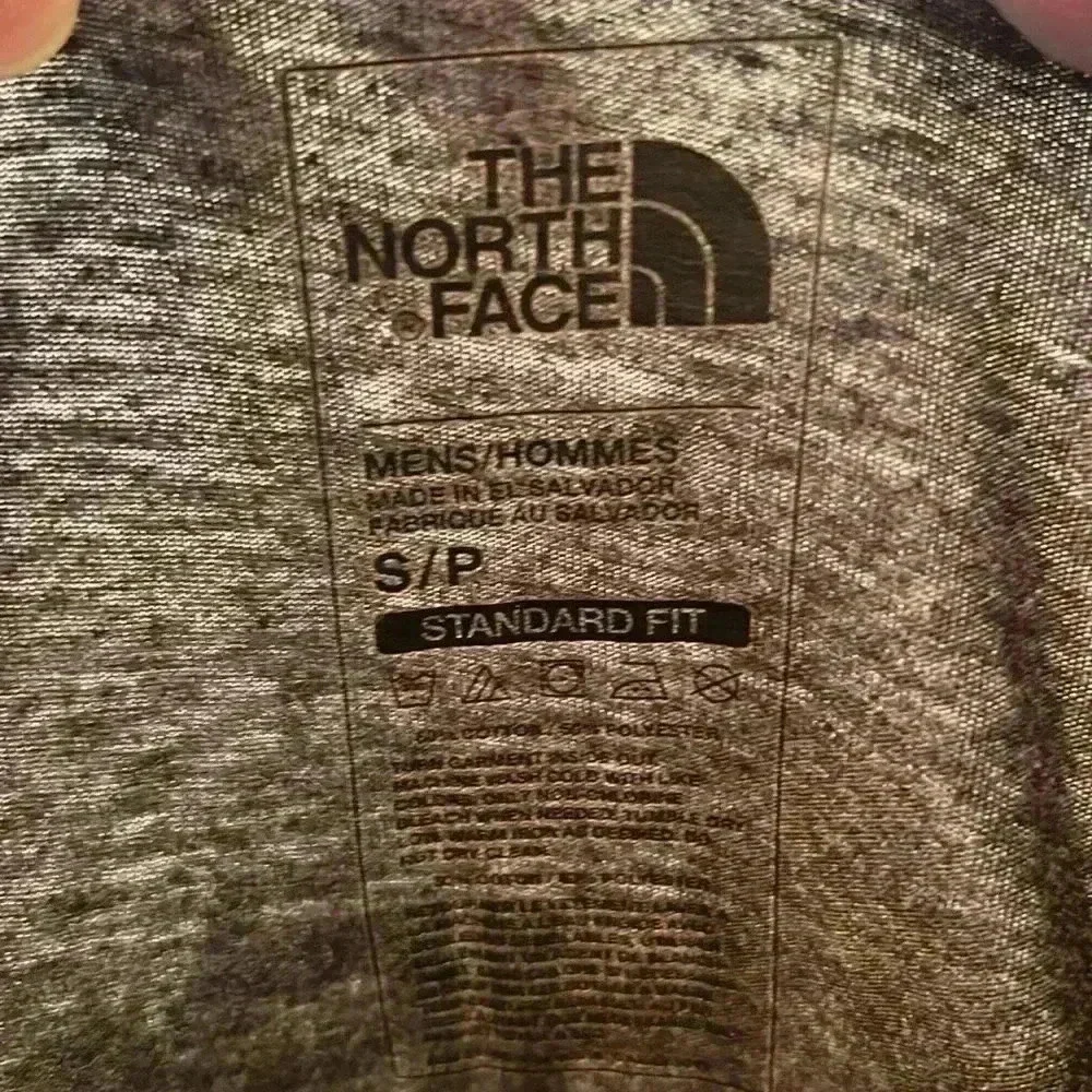 The North Face heather gray