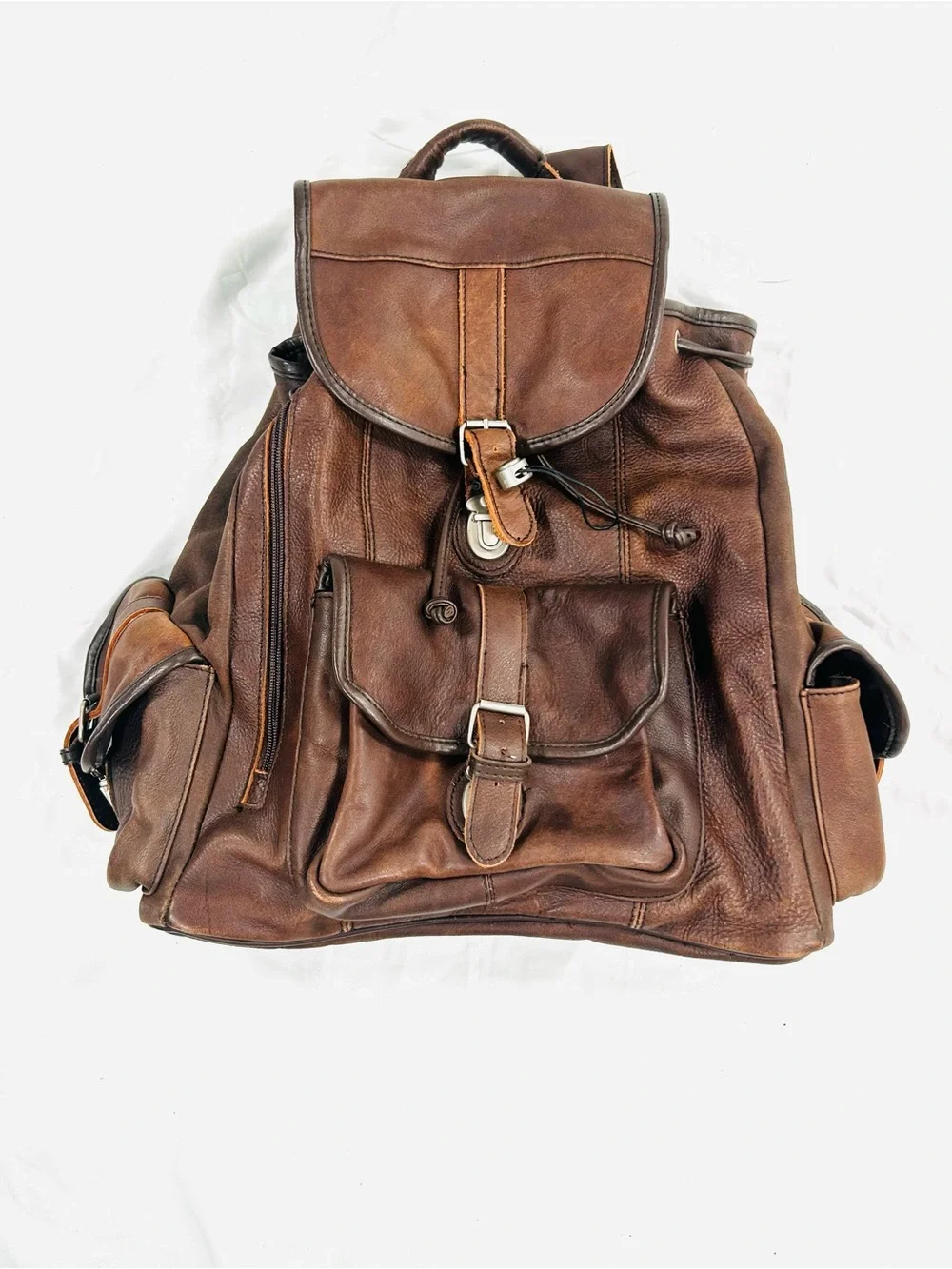 Unbranded distressed leather