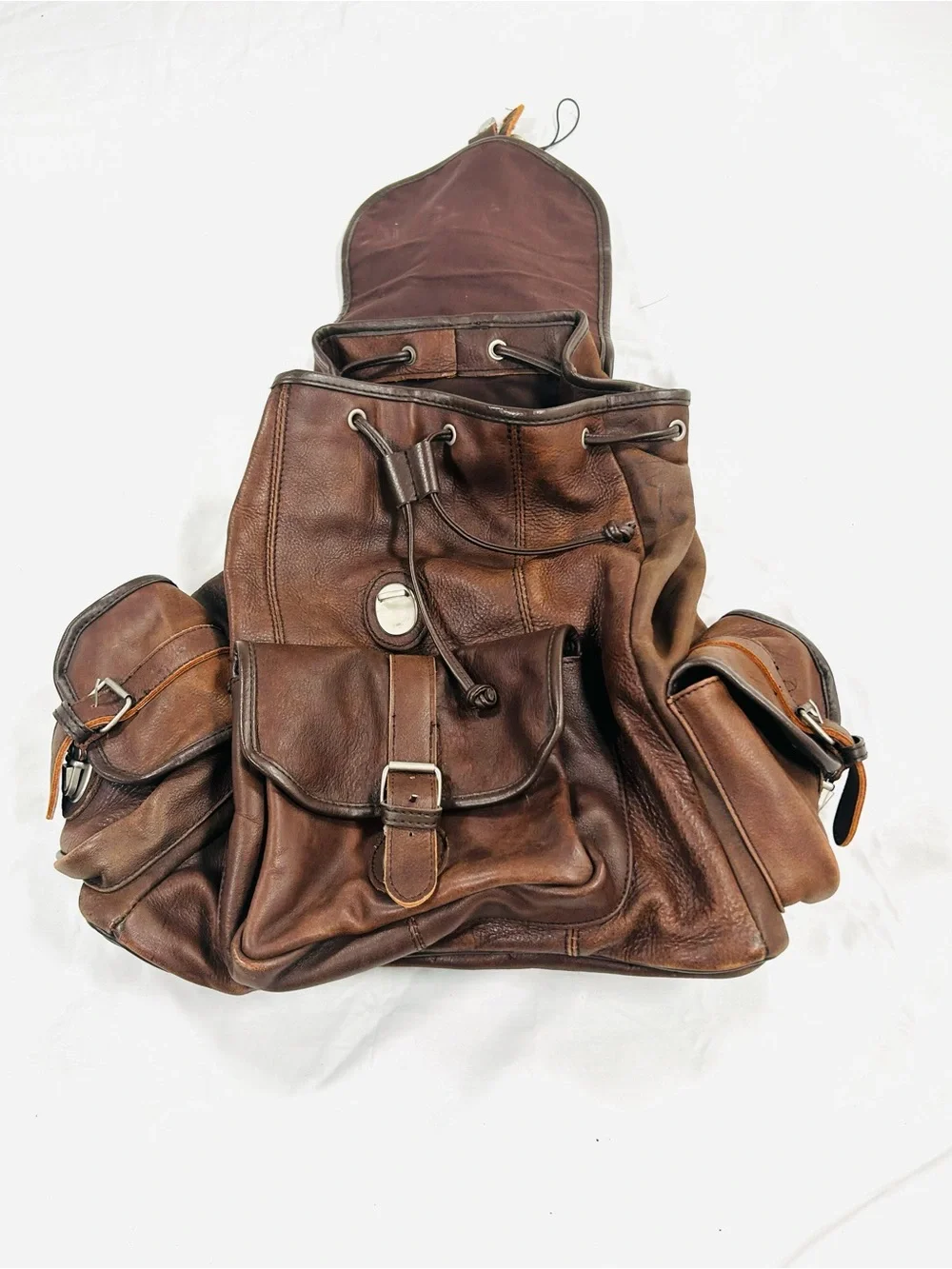 Unbranded distressed leather