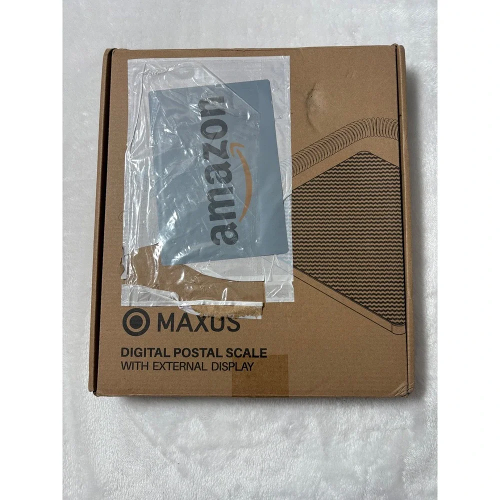 Maxus MG-P029-BK Digital Postal Scale 440lb Capacity External LCD Display Black