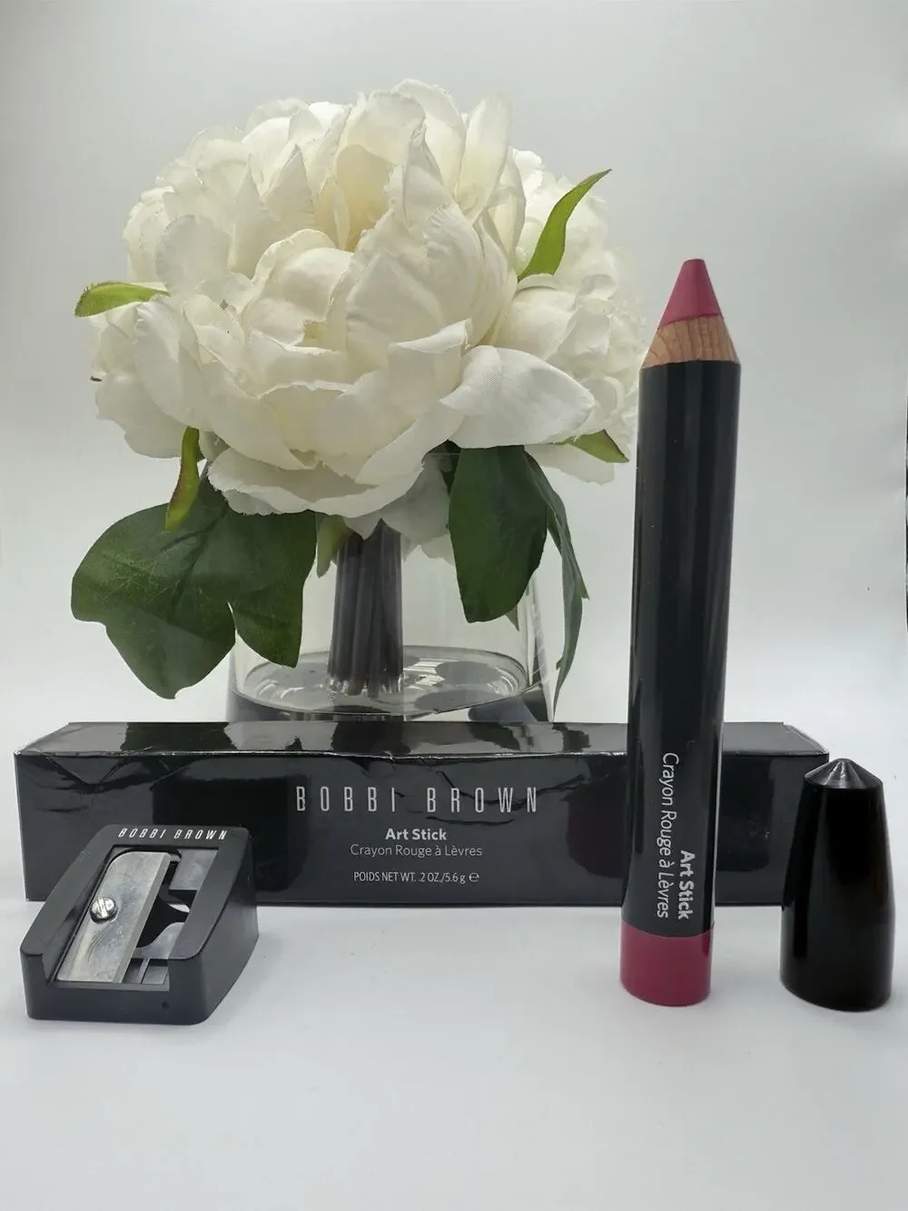 Bobbi Brown Art Stick Crayon Electric Pink with Sharpener .2oz / 5.6g