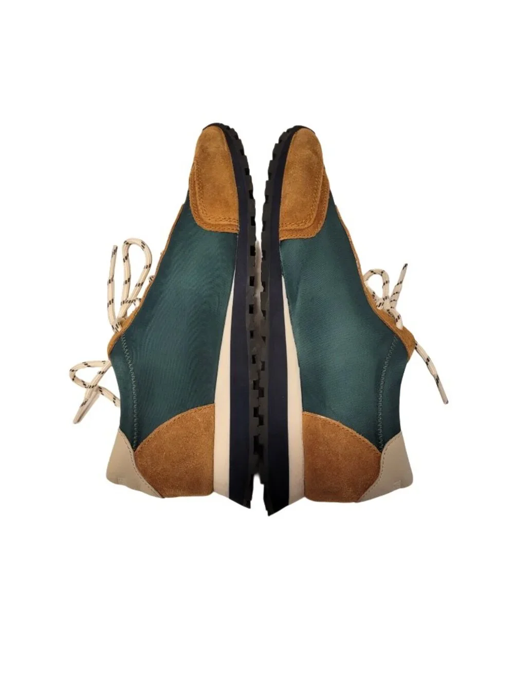 Tory Burch Annie Nylon Suede Runner Sneakers in Botanical Garden/Rhum/Rice Paper