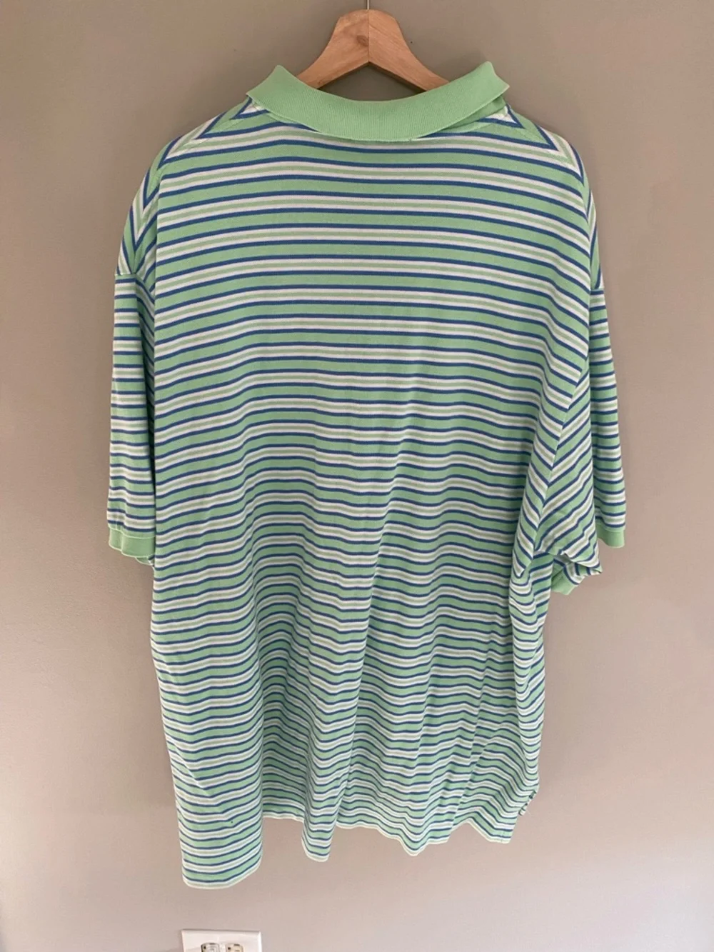 Polo by Ralph Lauren Mint and Blue Striped Polo‎