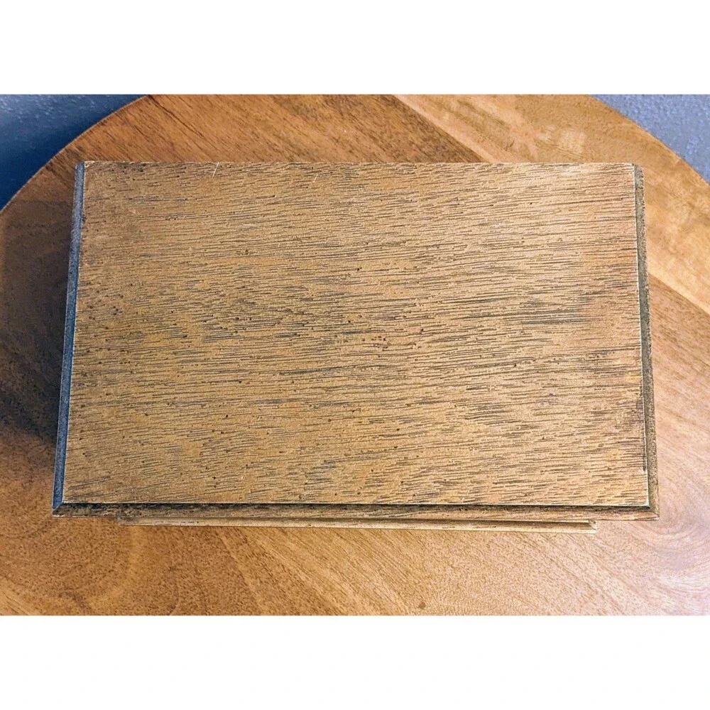Vintage Kellerman Jewel Case Music Box Wood Florentine Design Mid Century Japan