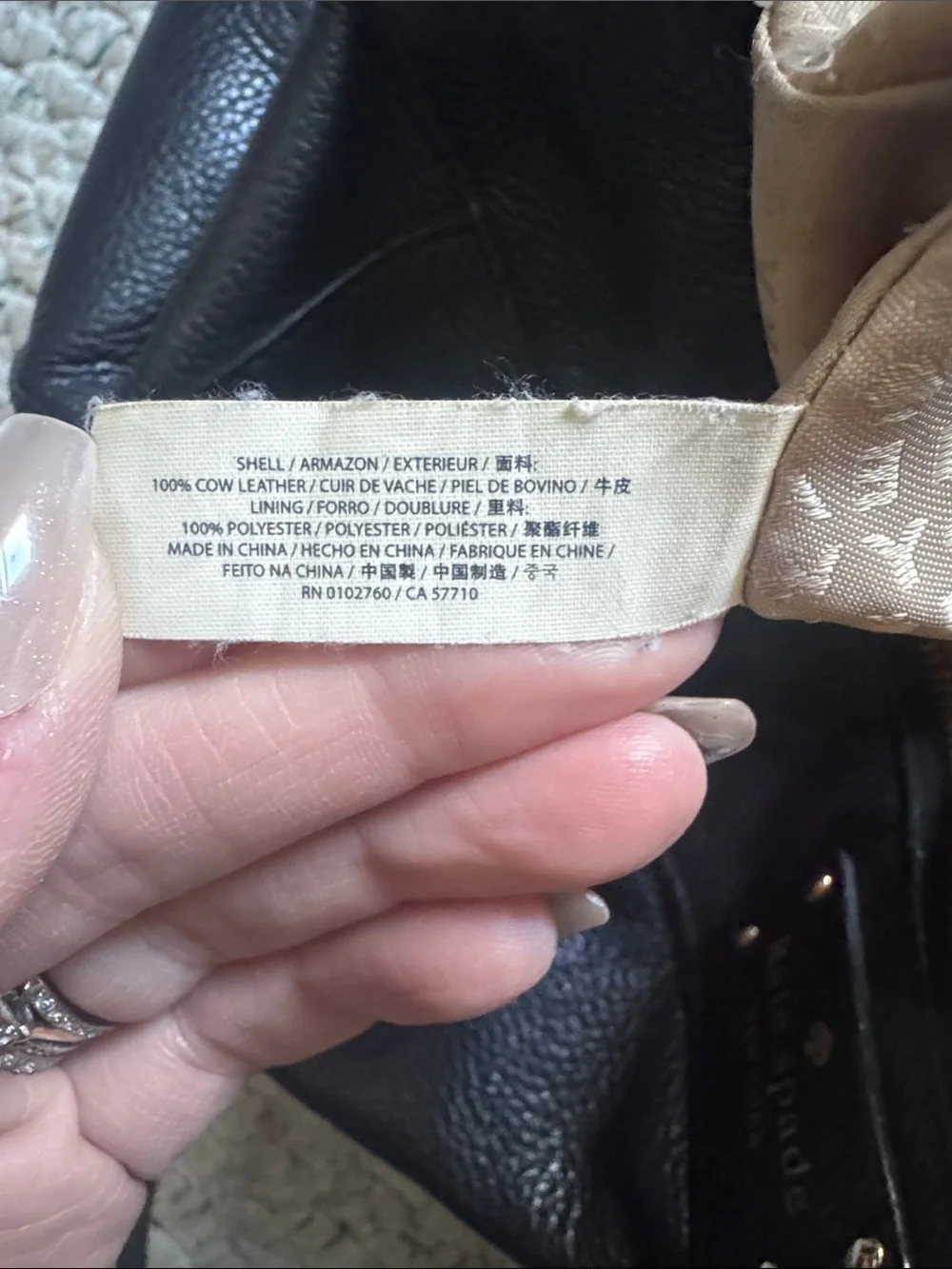 kate spade soiled zippers exterior
