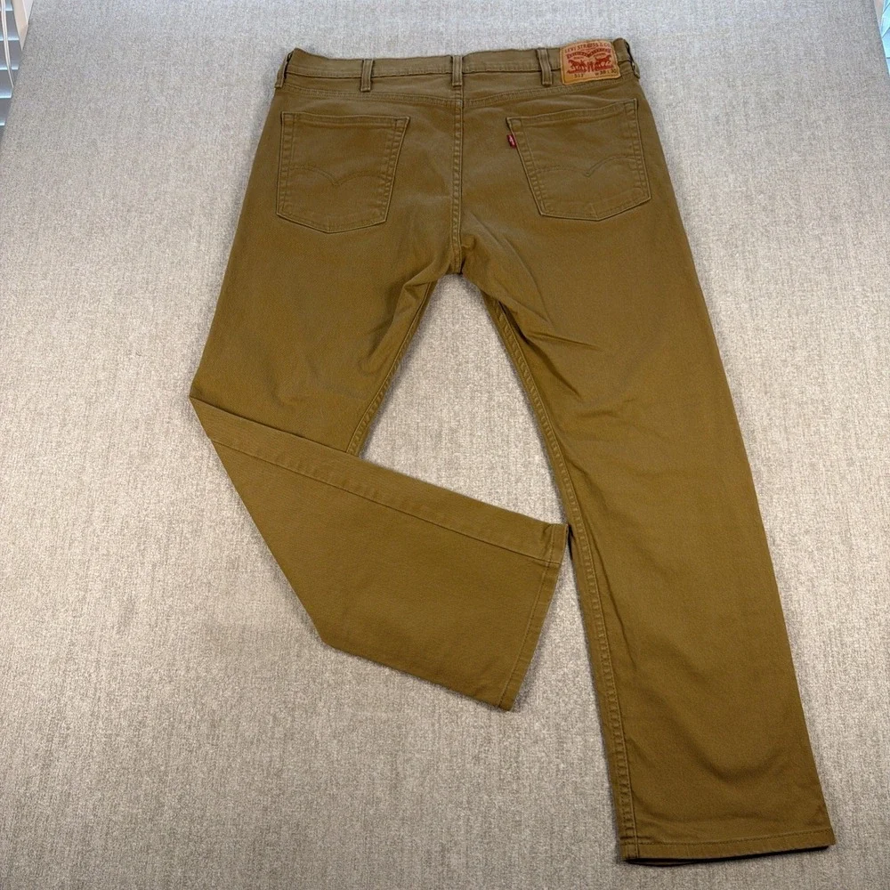 Levi's Jeans 513 Men Size 38x30 Straight Leg Brown Stretch Denim Classic