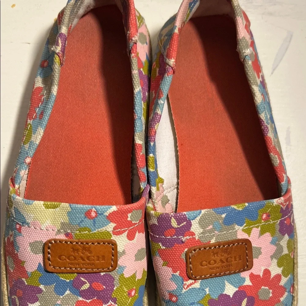 Coach slip espadrilles