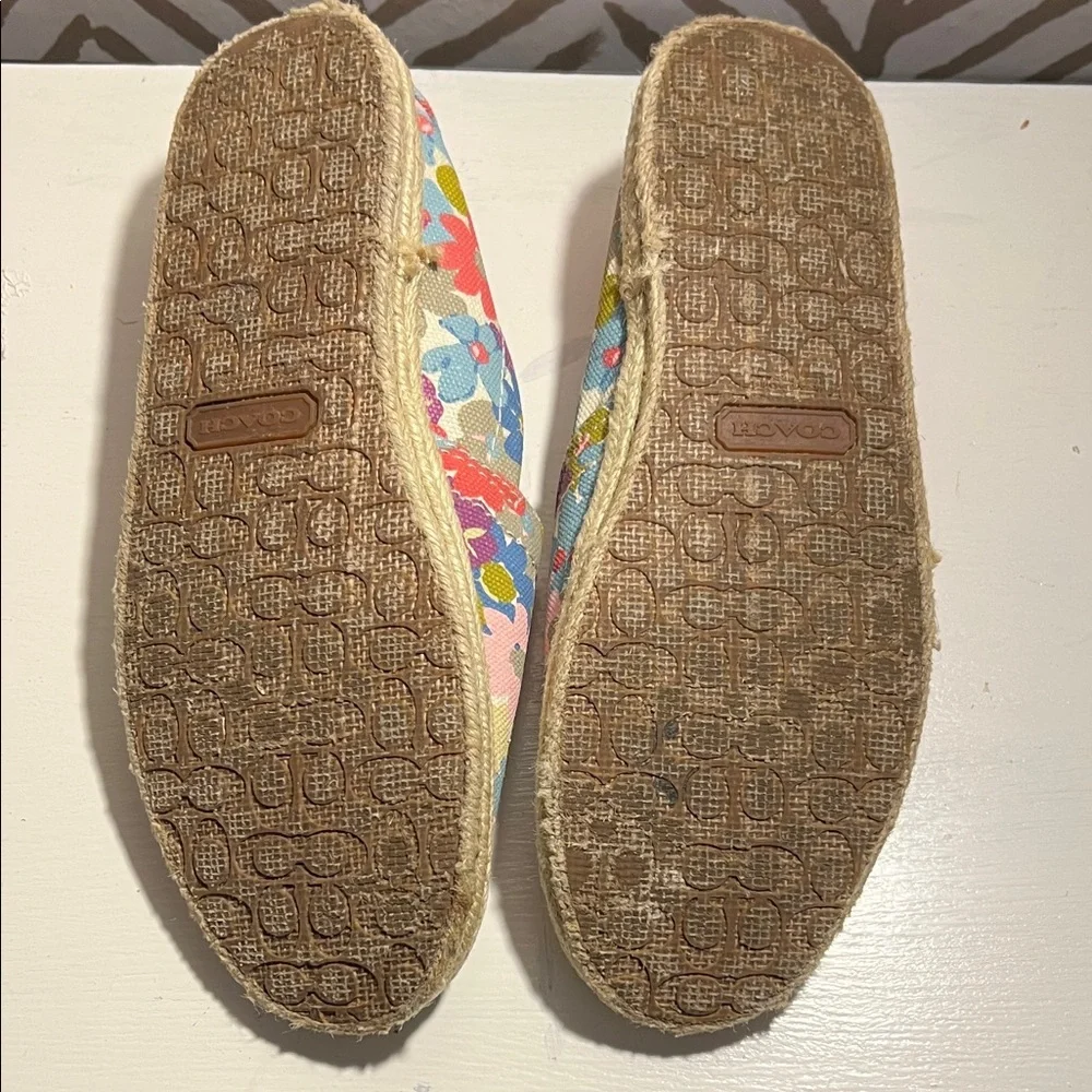 Coach slip espadrilles