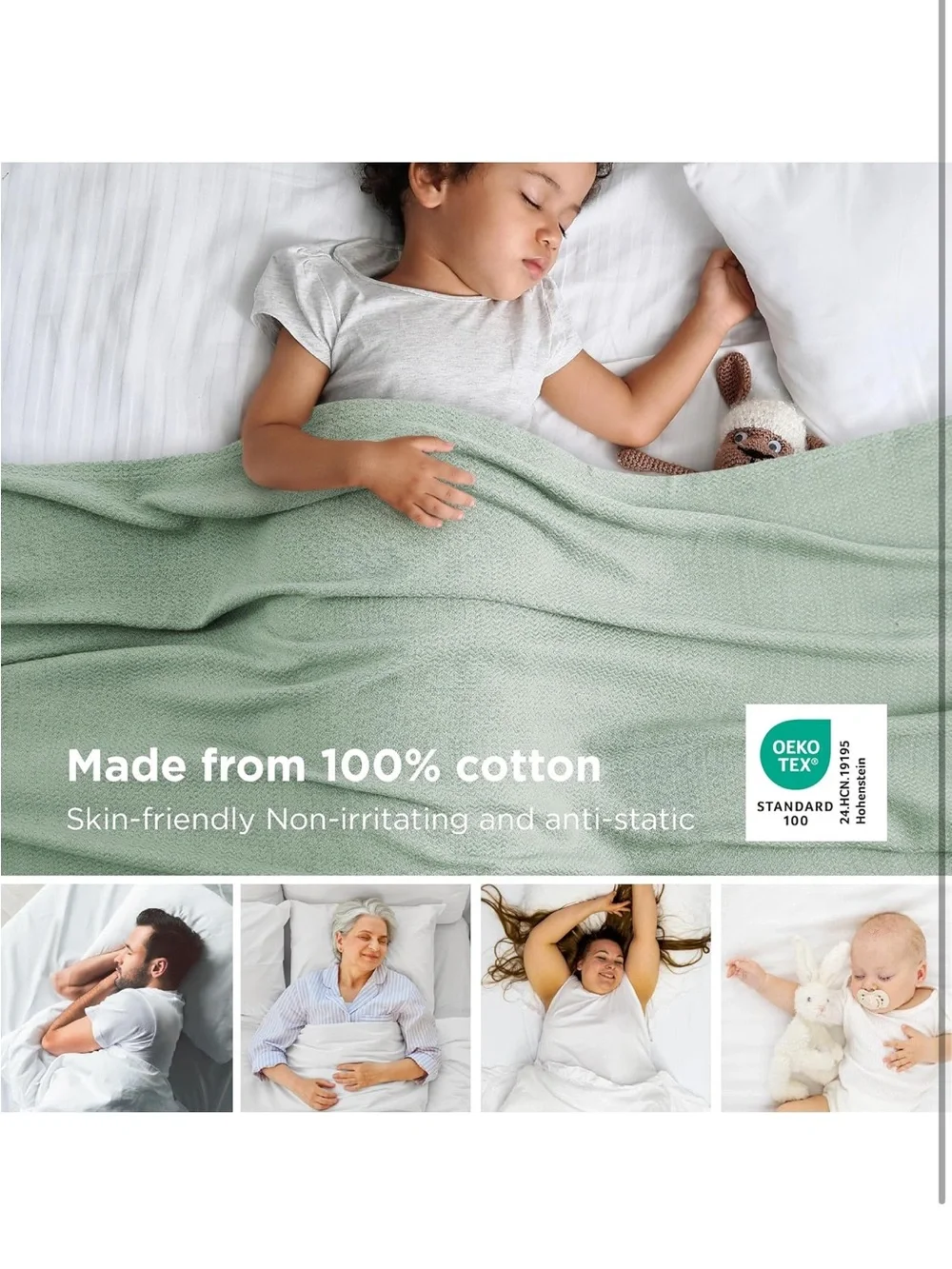 Bedsure gentlesoft 100%