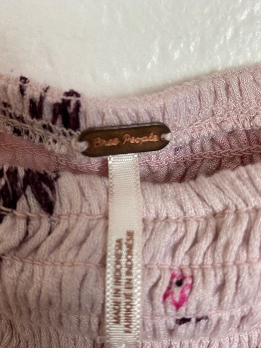 Free People pink top