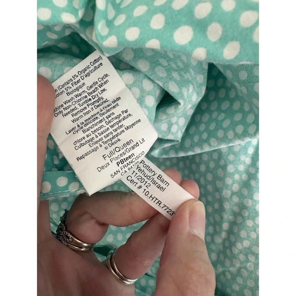 Pottery Barn sham marks me