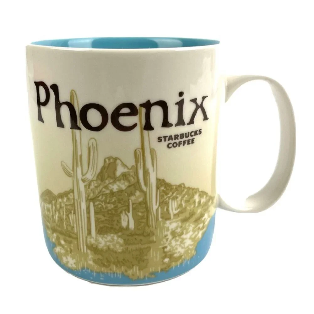 Starbucks Phoenix Global Icon Collector Series Coffee Mug Cup‎ 16 Ounce 2012