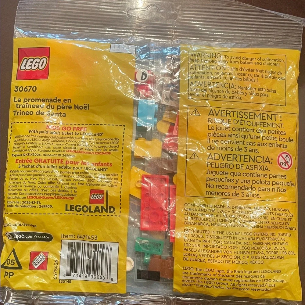 LEGO Creator Festive Sleigh Building Set Santa with reindeer 73 pieces new