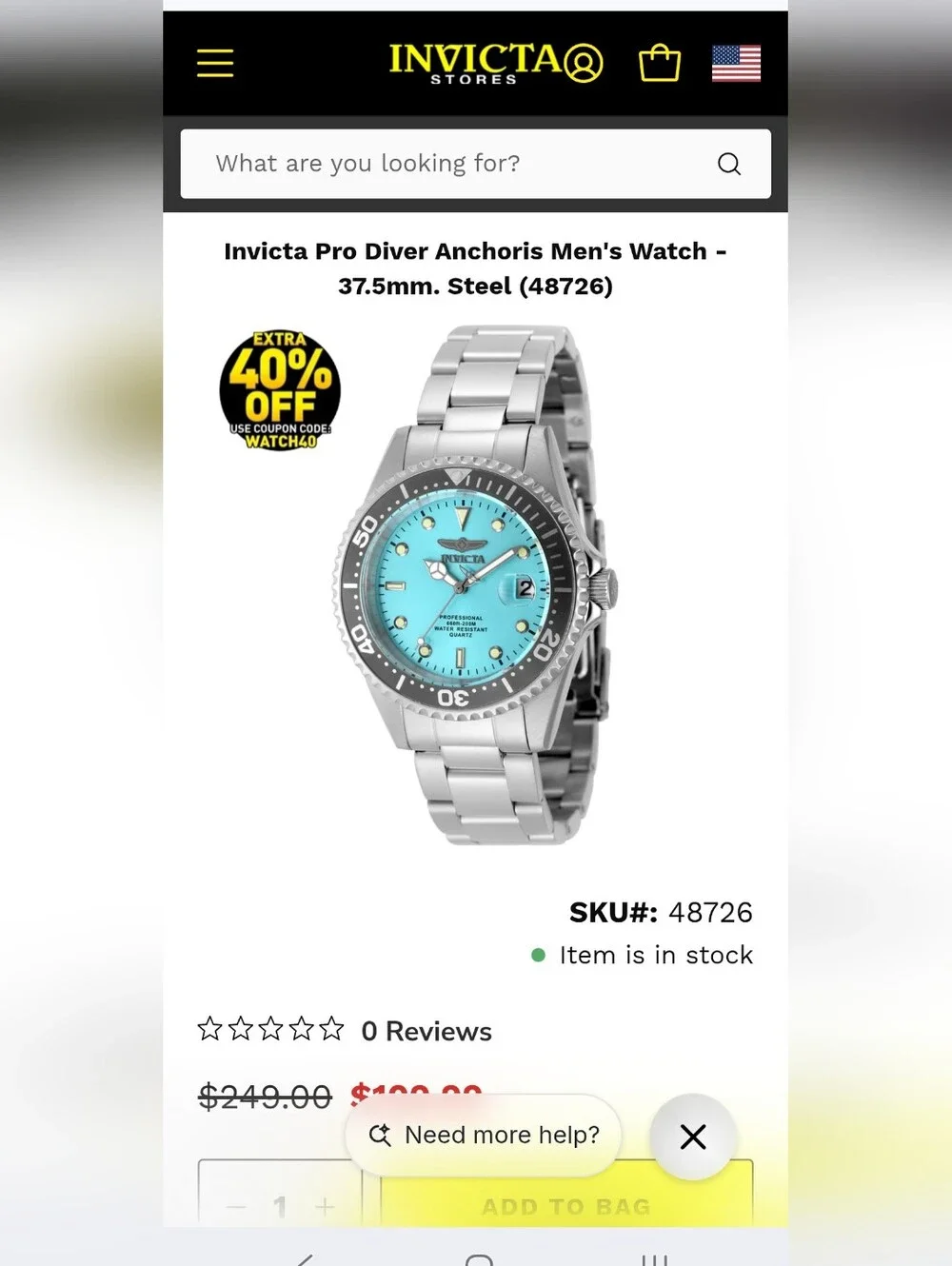 Invicta brand new