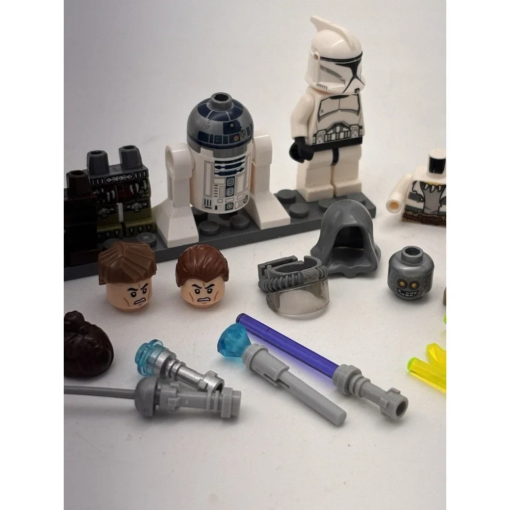 Lego Star Wars Minifigure Lot Light Sabers Helmets Legs Torsos