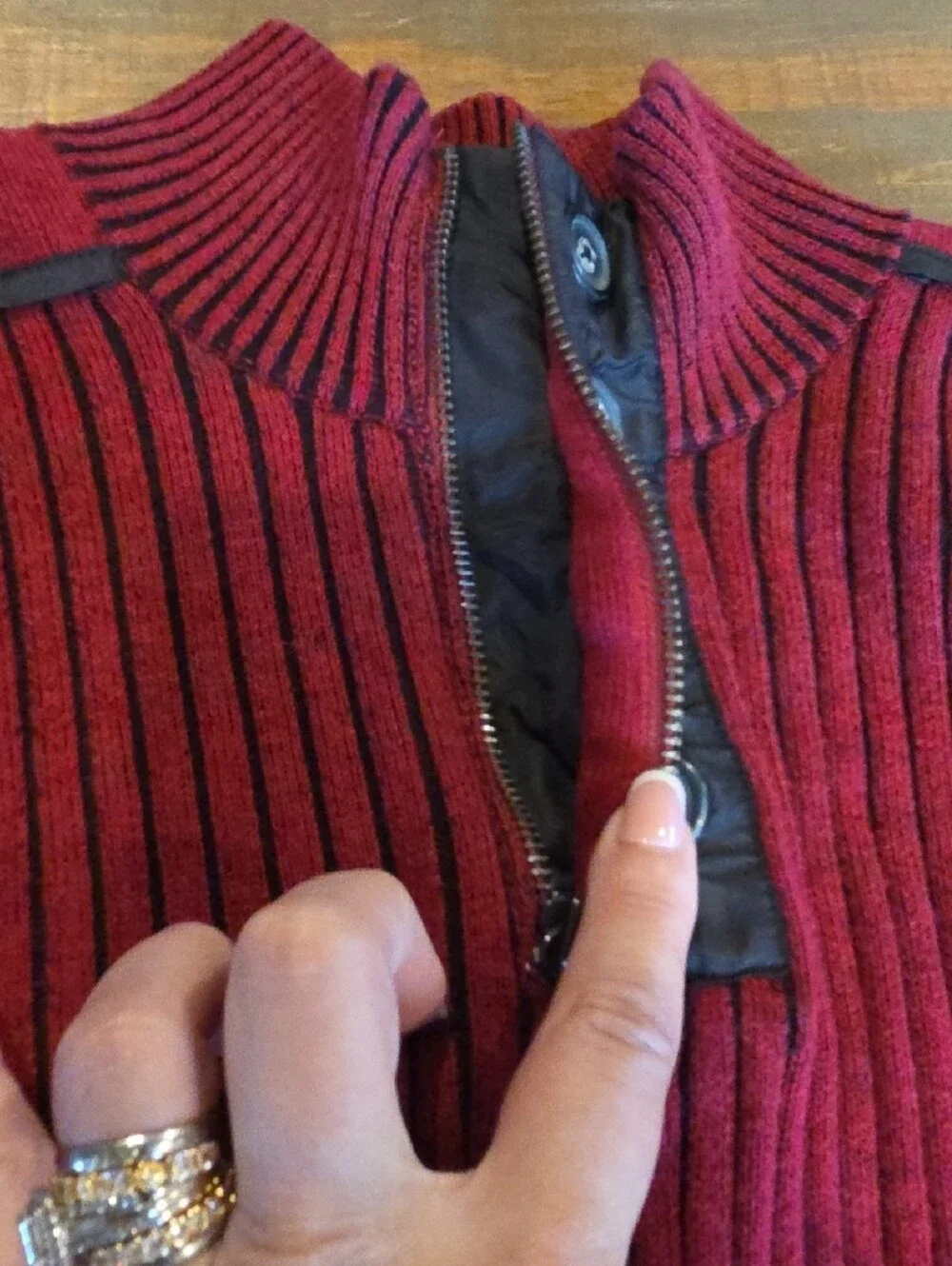 INC International Concepts button hue sweater