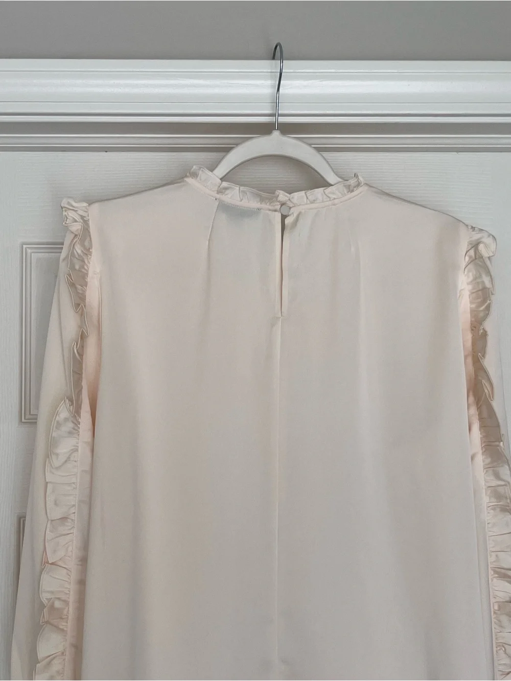 J. Crew - Holiday 2020 Collection- Ruffle-Trim - Satin Blouse