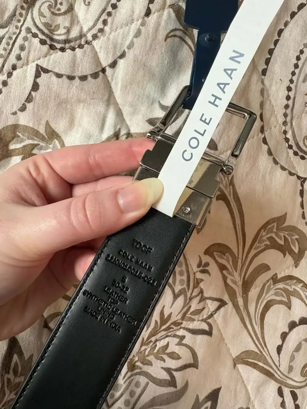 Cole Haan reversible leather