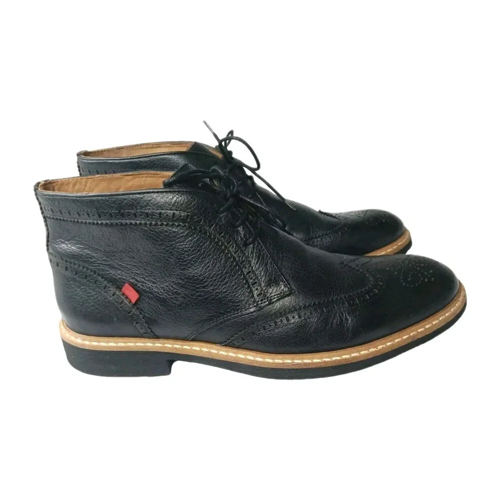 Marc Joseph Hubert St Ankle Boots Mens Size 10 Black Leather