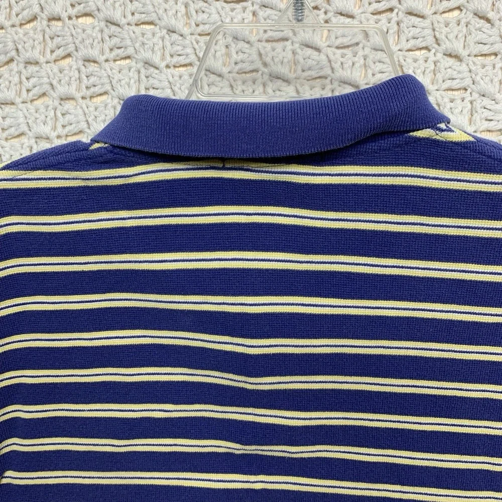 Polo Ralph Lauren Polo Shirt Striped Men's  XL Blue‎ Yellow Short Sleeve
