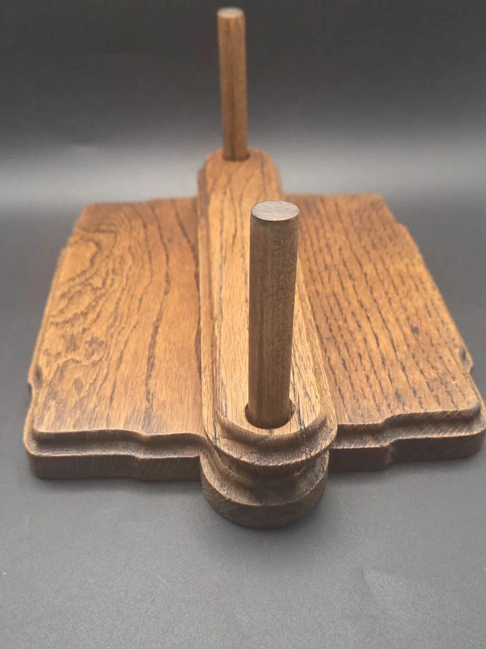 Vintage Napkin Holder Oak Wind Proof Country French Farm