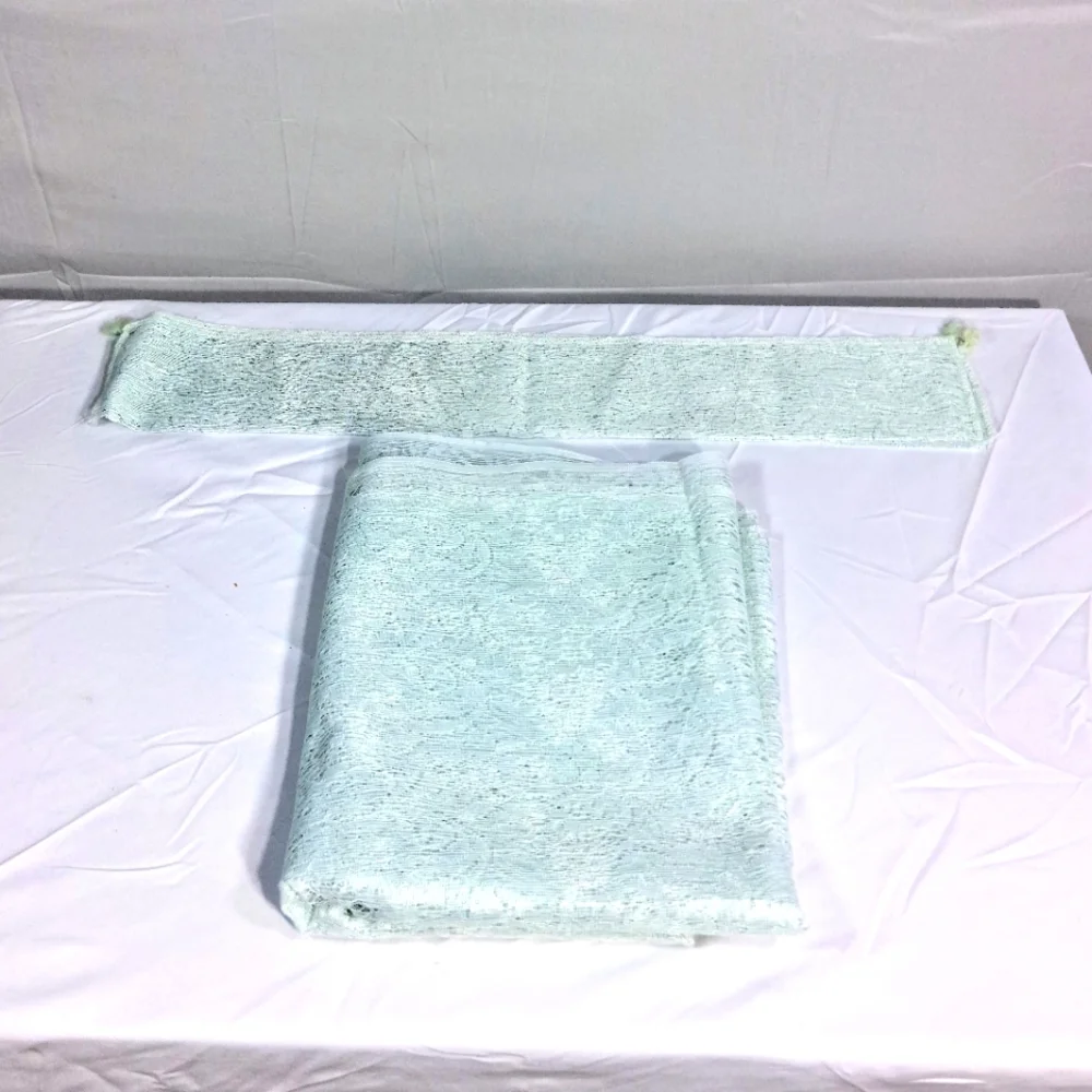 Rhinestone Sheer Lace Curtain Set 2 Curtains,2 Valances,2 Tiebacks Sizes Below