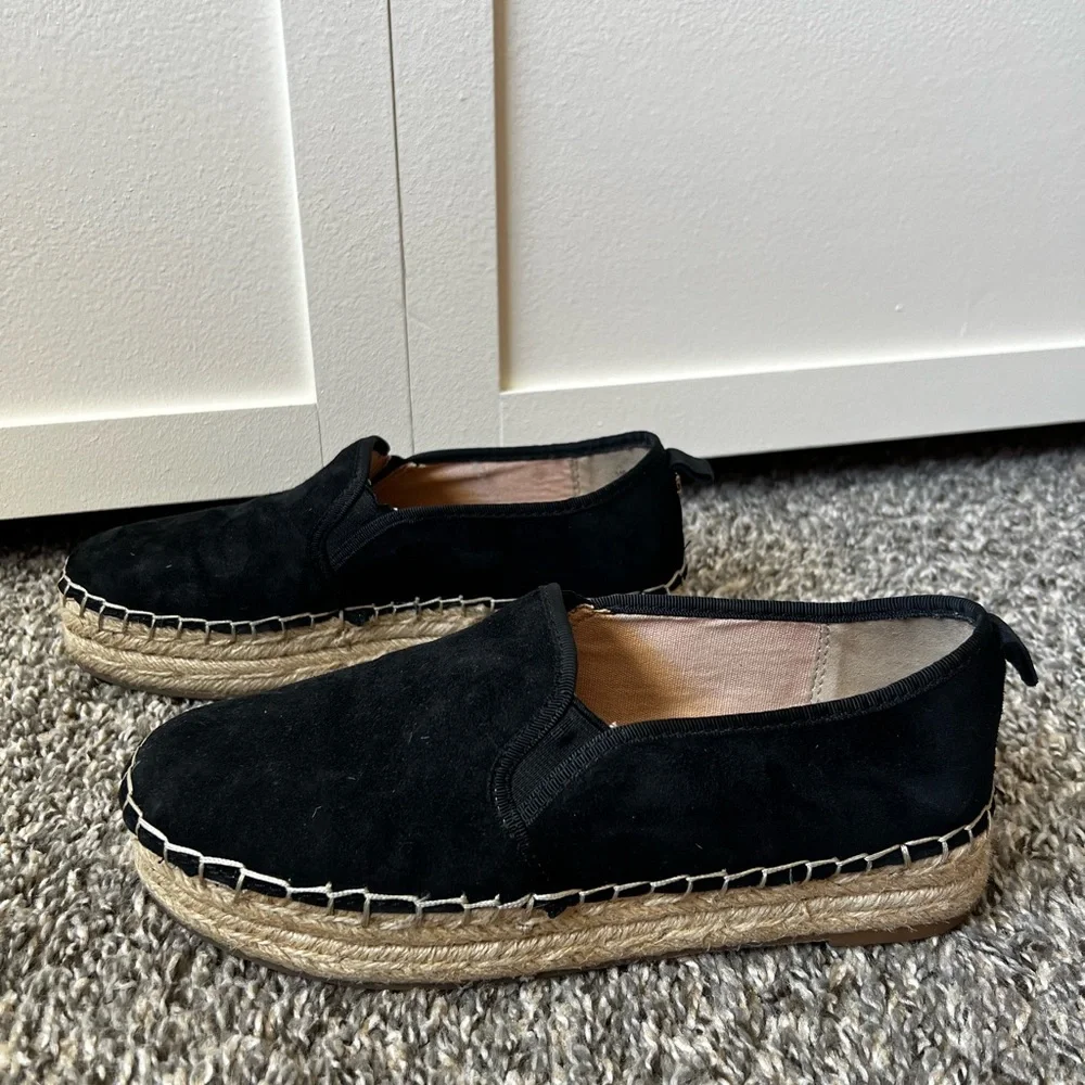 Sam Edelman‎ Women’s Carrin Platform Black Espadrilles Shoes Size 8