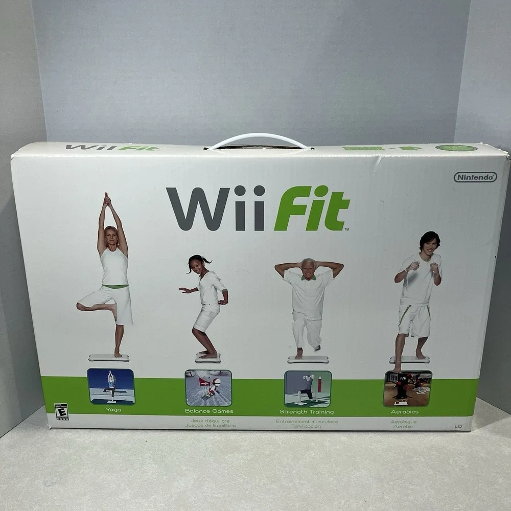 Nintendo Wii Fit Balance Board & Game Bundle Fitness Activity New In Box Sealed