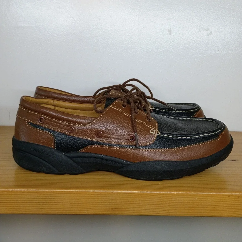 Dr. Comfort Patrick 8560 Men Therapeutic Leather Boat‎ Shoes Size 15 M Comfort