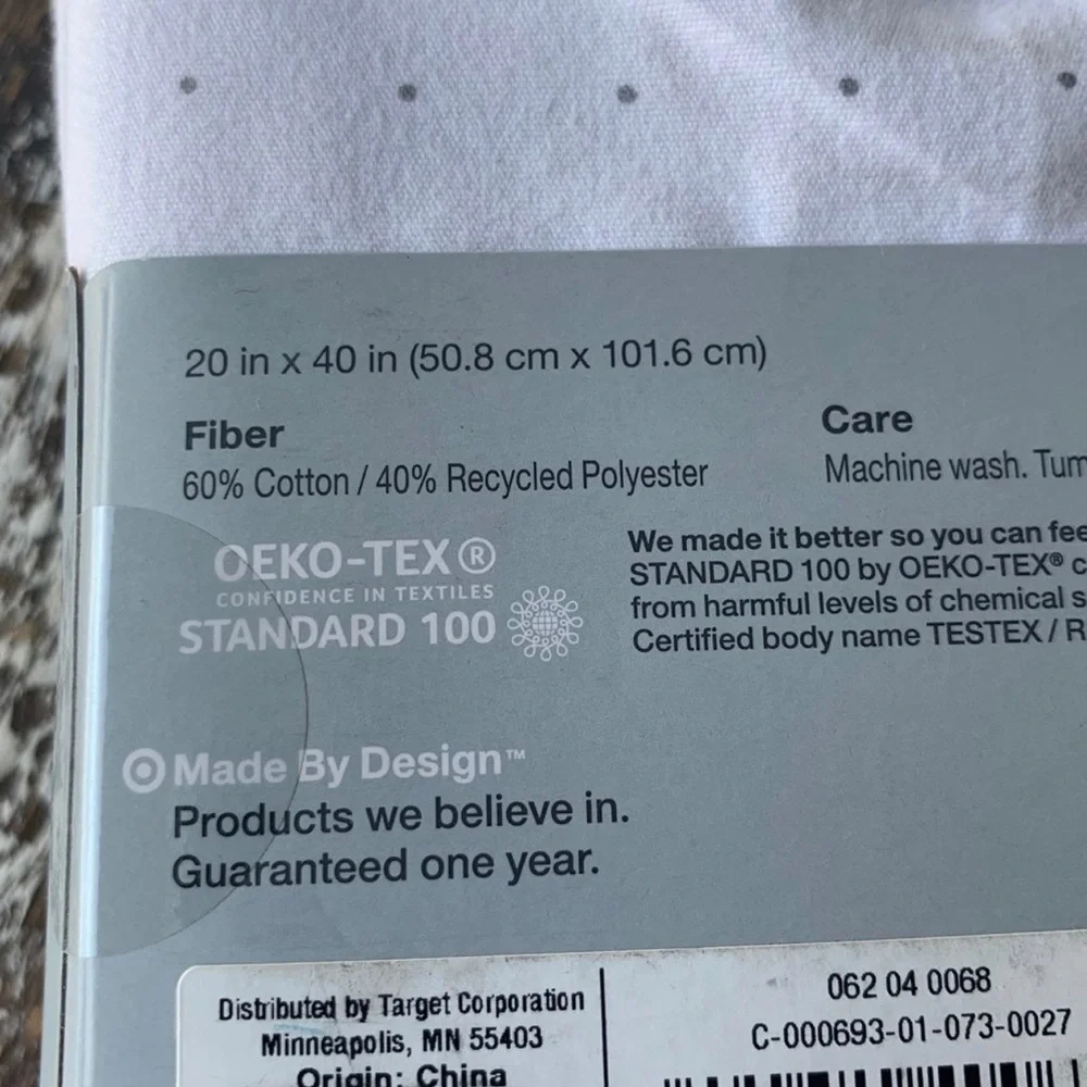 Target 40” pillowcases made