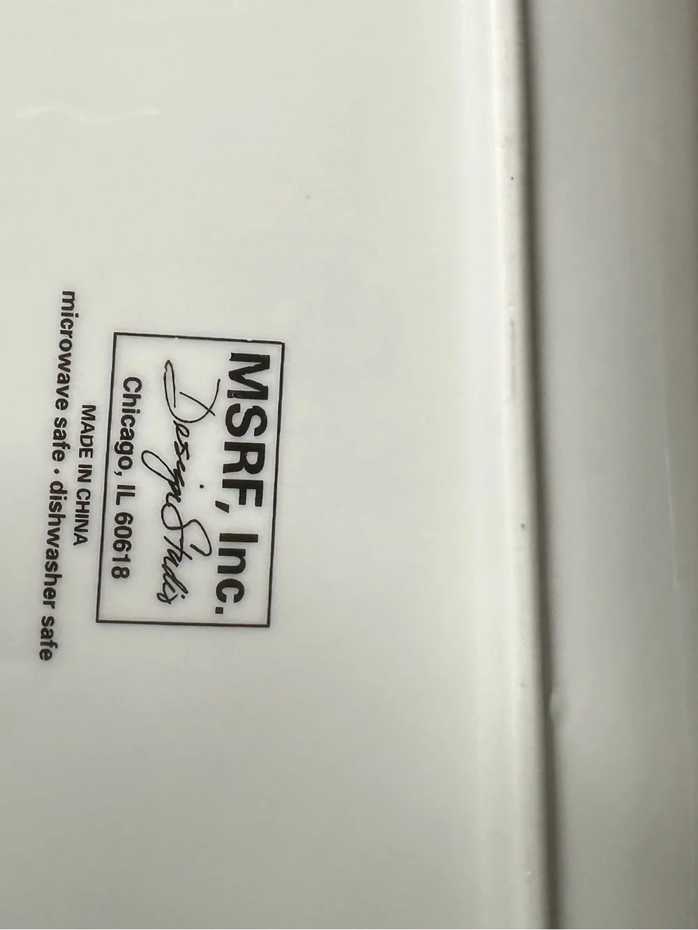 N/A white rectangular