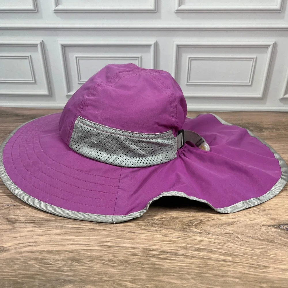 Sunday Afternoons Sun Hat Kids Purple Sun Protection Neck Veil Mesh Vents Large