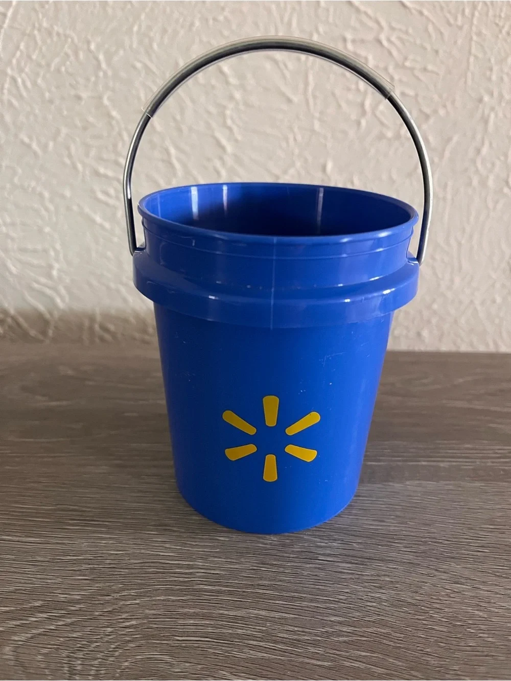 Blue Plastic Storage Bucket with Handle - Multipurpose Organizer